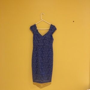 Blue Lace NY & Company Stretch Dress.